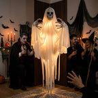 Light-Up Hanging Skeleton Ghost