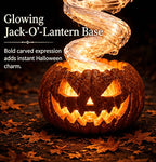 Swirling Ghost Pumpkin Yard Lamp