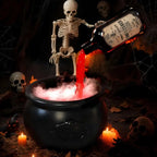 Witch's Bubbling Cauldron Mist Maker with Magic Pouring Bottle