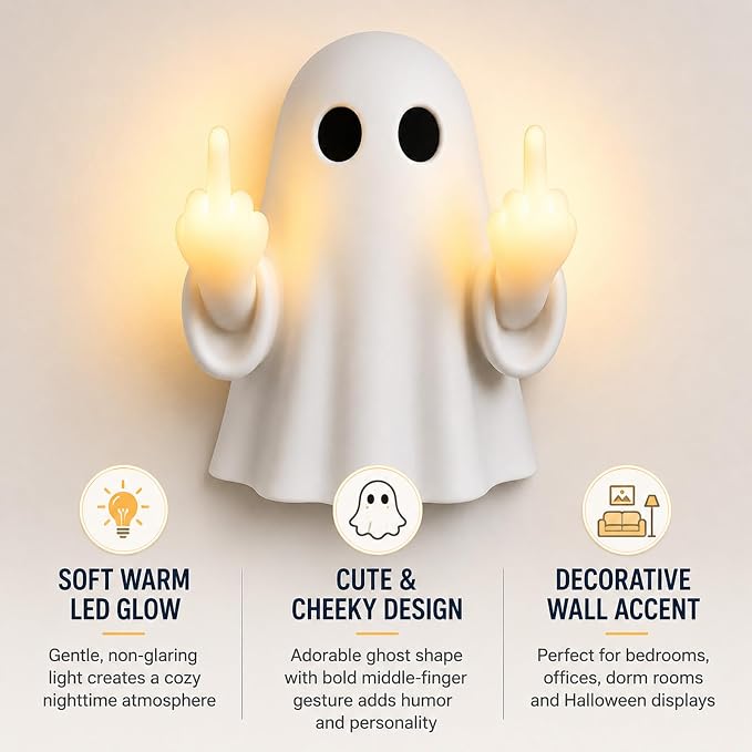 Cheeky Ghost LED Wall Light