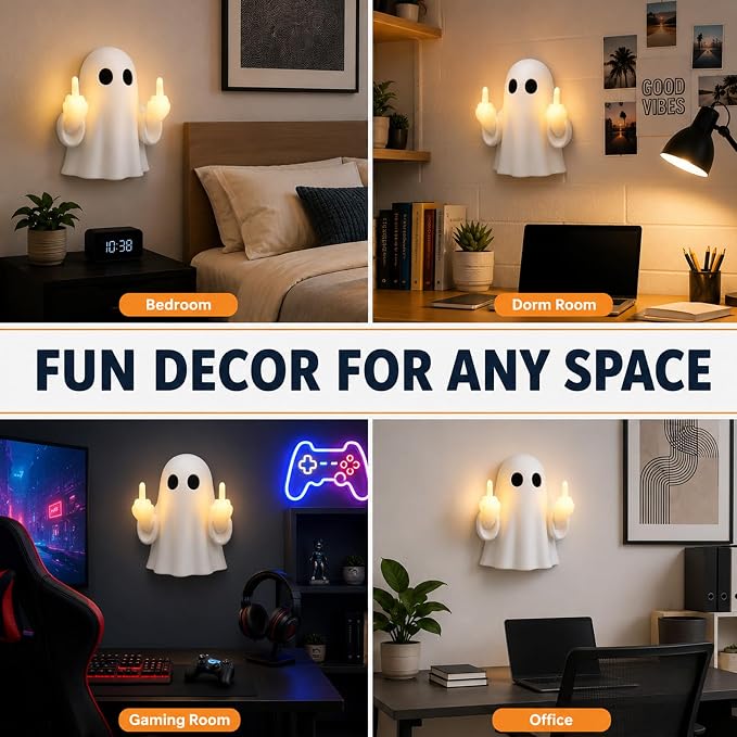 Cheeky Ghost LED Wall Light
