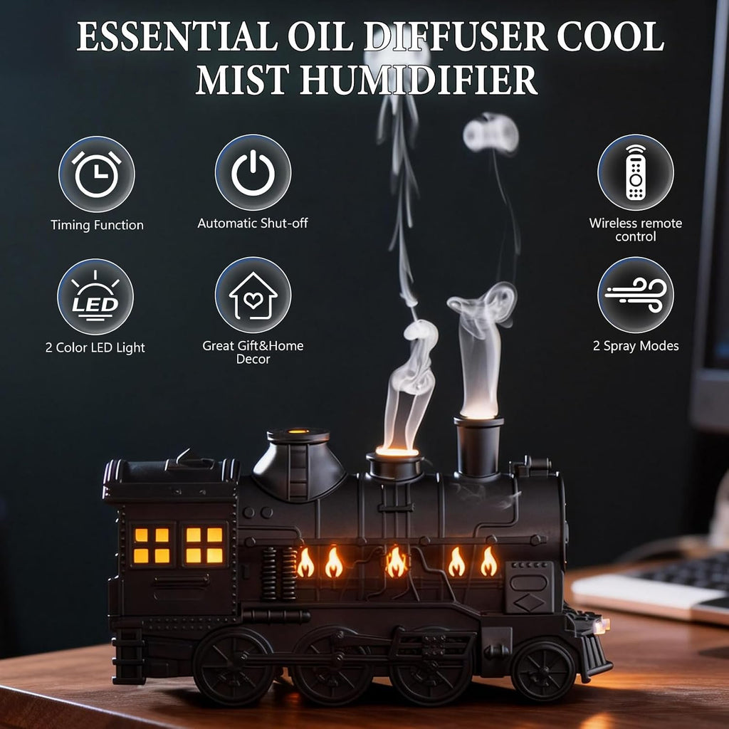Haunted Ghost Train Mist Diffuser with Remote