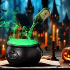 Witch's Bubbling Cauldron Mist Maker with Magic Pouring Bottle