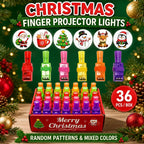 Christmas box of 36 finger projector lights