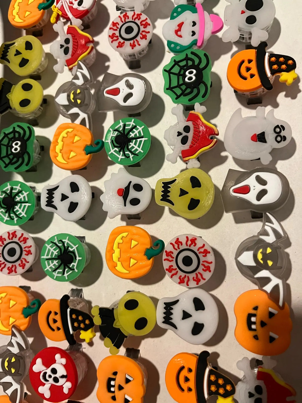Assorted Halloween character rings