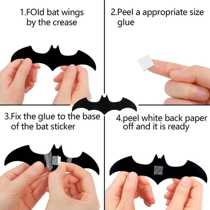 How to fold, stick and hang the 3D bats