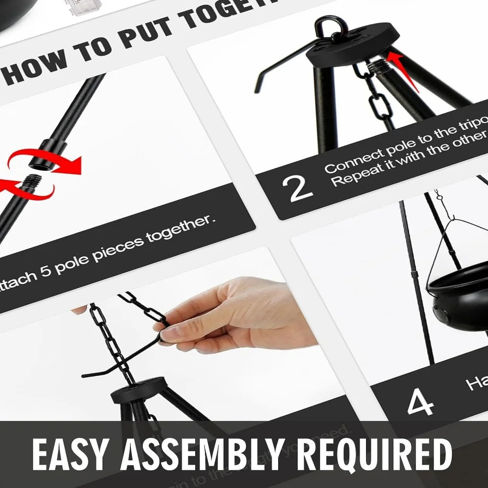 Easy tripod assembly steps