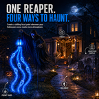 Solar Grim Reaper with Glowing Spirit Lantern